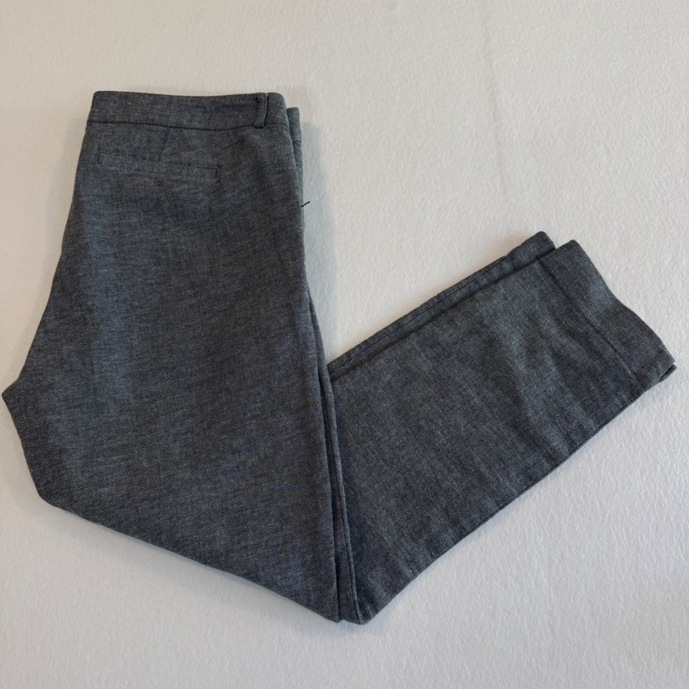 KUT from the Kloth Slim Ankle Trousers Womens 14 Grey Textured Weave SB11801